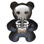 Skeleton Black Gummy Bear Sparkle Aura Confetti