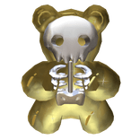 Skeleton Gold Gummy Bear Sparkle Aura Confetti