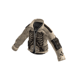 Skeleton Graphic Zip Jacket (Beige)