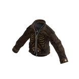 Skeleton Graphic Zip Jacket (Brown)