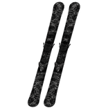 Skiis Propped Up On Waist Black Y2K