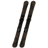 Skiis Propped Up On Waist Brown