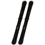 Skiis Propped Up On Waist Dark Leopard