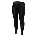 Skin-Tight Female Glossy Sheer Black Pants (3)