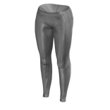 Skin-Tight Female Glossy Sheer White Pants (3)