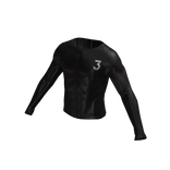 Skin-Tight Male Glossy Sheer Black Shirt (3)