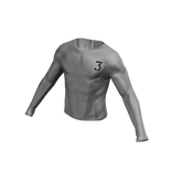 Skin-Tight Male Glossy Sheer White Shirt (3)