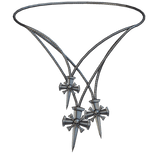 Skull Cross Chain Stacked 1.0