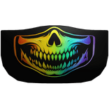 Skull Face Mask Bandana Scary Halloween Rainbow