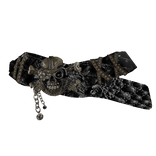 skull gyaru belt w chain detail (blush doll)