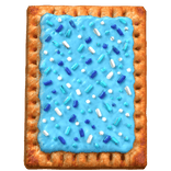 Sky-Blue Frosted Toaster Pastry