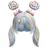 Sky blue lollipop pigtails 🍭