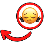 Slay Baddie emoji red pointing meme circle