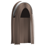 sleek it girl hair with white headband -milktea