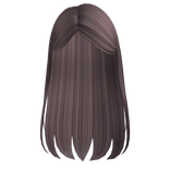 Sleek Straight Side Part Tucked Back Hair 