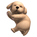 Sleeping Puppy Dog on Shoulder