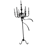 Sleepover in the Ballroom. // candle stand prop