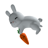 Sleepy Bunny (With Carrot)