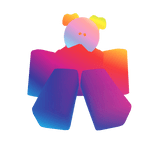 Slime Pup Shoulder Plushie (Rainbow)