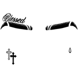 Slit Eyebrows w Tattoos