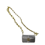 SLIVER AND GOLD GG CLUTCH