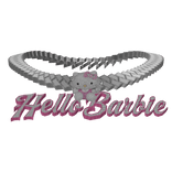 Sliver Hello Barbie Chain Hello Kitty Cuban Link