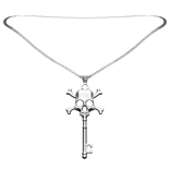 small skeleton key necklace 3.0