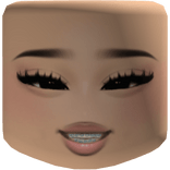 Smiling cute braces makeup