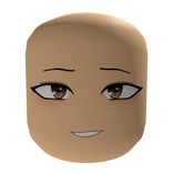 Smirking Smug Anime Boy Face - Brown Eyes