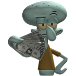 Smirking Squid Rich Luxury Sponge Bob