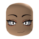 Smug Female Face Recolorable Eyes - Light