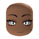 Smug Female Face Recolorable Eyes - Nougat