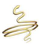 Snake Arm Band Bracelet Gold Metal 