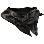Snake Printed Distressed Neck Scarf
