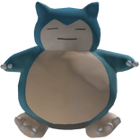 Snorlax Snoring Blue Monster Plush
