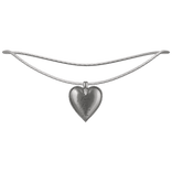 🍎 Snow White's Silver Heart Necklace (1.0)