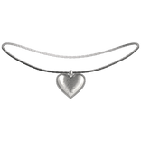 🍎 Snow White's Silver Heart Necklace (3.0)