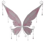 Snowy Winter Fairy Wings Pink