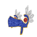 [🔒] So Super Sparkly Blue Valk Valkyrie Helm