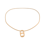 Soda Tab Necklace Gold