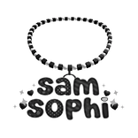 ⋆˙ sofi's black and white necklace