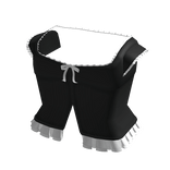 ♡ soft black doll top