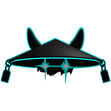 Soft Blue Samurai Hat