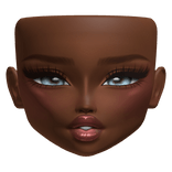 Soft Blush Makeup w Blue Moving Eyes