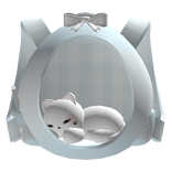 ♡ : soft cat backpack carrier (3.0)┊blue