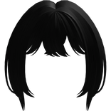 ♡ : Soft Cozy Fluffy Black Anime Bangs