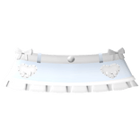 . ‿♡ soft denim skirt white