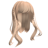 Soft Fluffy Hair Braided in Blonde