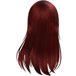 Soft Layered Straight Hair - Red