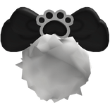 ♡ : soft lovely bunny fluffy tail┊black